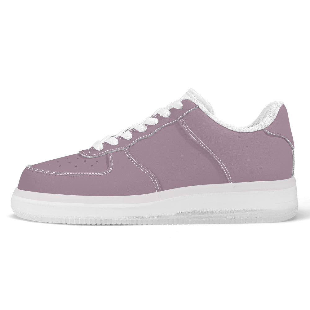 Ti Amo I love you - Exclusive Brand  - Mountbatten Pink - Transparent Low Top Air Force Leather Shoes
