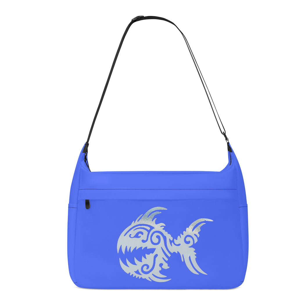 Ti Amo I love you - Exclusive Brand - Neon Blue - Angry Fish - Journey Computer Shoulder Bag