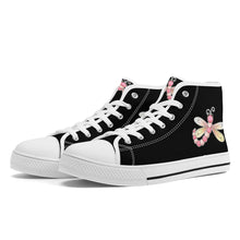 Load image into Gallery viewer, Ti Amo I love you - Exclusive Brand - High-Top Canvas Shoes - White Soles
