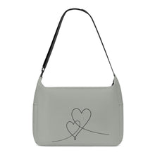 Load image into Gallery viewer, Ti Amo I love you - Exclusive Brand - Antique Gray - Double Script Heart - Journey Computer Shoulder Bag
