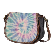 Load image into Gallery viewer, Ti Amo I love you - Exclusive Brand - Pastel Tie-Dye - Saddle Bag
