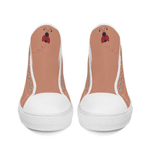 Load image into Gallery viewer, Ti Amo I love you - Exclusive Brand  - High-Top Canvas Shoes - White Soles
