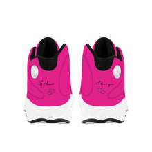 Load image into Gallery viewer, Ti Amo I love you  - Exclusive Brand  - Barbie Pink -Womens  Basketball Shoes - Black Laces
