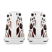 Load image into Gallery viewer, Ti Amo I love you - Exclusive Brand - High-Top Canvas Shoes - White Soles
