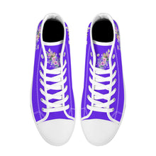 Load image into Gallery viewer, Ti Amo I love you - Exclusive Brand - High-Top Canvas Shoes - White Soles
