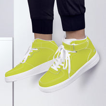 Load image into Gallery viewer, Ti Amo I love you - Alliance Lime - High Top Unisex Sneakers - Ti Amo I love you
