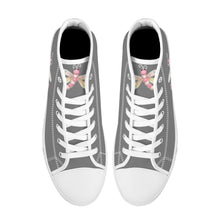 Load image into Gallery viewer, Ti Amo I love you - Exclusive Brand - High-Top Canvas Shoes - White Soles
