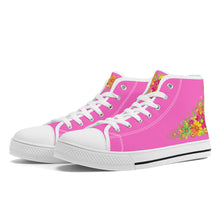 Load image into Gallery viewer, Ti Amo I love you - Exclusive Brand - High-Top Canvas Shoes - White Soles
