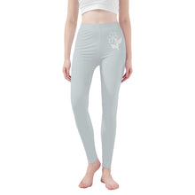 Load image into Gallery viewer, Ti Amo I love you - Exclusive Brand   - Geyser 2 - White Daisy -  Yoga Leggings
