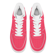 Load image into Gallery viewer, Ti Amo I love you - Exclusive Brand  - Radical Red - Transparent Low Top Air Force Leather Shoes
