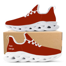 Load image into Gallery viewer, Ti Amo I love you - Exclusive Brand  - Dark Red 2 - Mens / Womens - Flex Control Sneakers- White Soles
