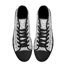 Load image into Gallery viewer, Ti Amo I love you - Exclusive Brand - High-Top Canvas Shoes - Black Soles
