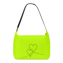 Load image into Gallery viewer, Ti Amo I love you - Exclusive Brand - Bitter Lime - Double Script Heart - Journey Computer Shoulder Bag
