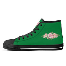 Load image into Gallery viewer, Ti Amo I love you - Exclusive Brand - High-Top Canvavs Shoes - Black Soles
