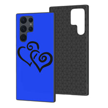 Load image into Gallery viewer, Ti Amo I love you - Exclusive Brand  - Blue Blue Eyes - Double Black Heart - Samsung Galaxy S22 Ultra Glass Case
