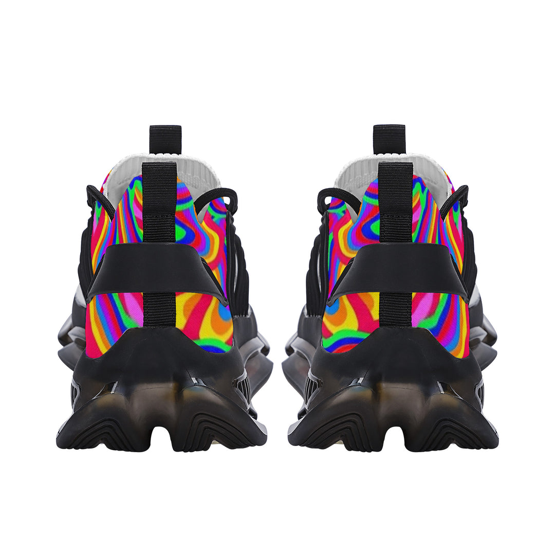 Ti  Amo I love you - Exclusive Brand - Mens / Womens - Rainbow - Air Max React Sneakers - Black Soles