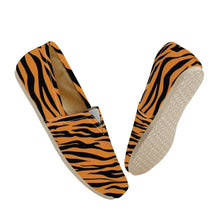 Load image into Gallery viewer, Ti Amo I love you  - Exclusive Brand - Zest &amp; Black Tiger Stripes - Casual Flat Driving Shoe
