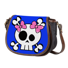 Load image into Gallery viewer, Ti Amo I love you - Exclusive Brand  - Blue Blue Eyes -  Skeleton - Saddle Bag
