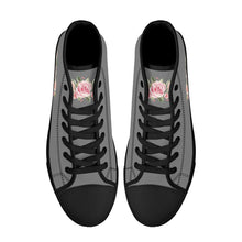 Load image into Gallery viewer, Ti Amo I love you - Exclusive Brand - High-Top Canvavs Shoes - Black Soles
