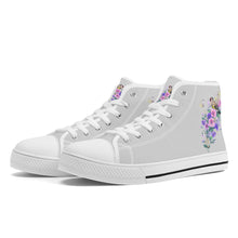 Load image into Gallery viewer, Ti Amo I love you  - Exclusive Brand - High-Top Canvas Shoes - White Soles
