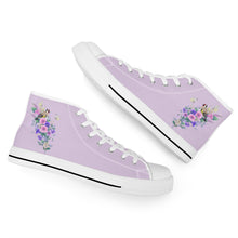 Load image into Gallery viewer, Ti Amo I love you - Exclusive Brand - High-Top Canvas Shoes - White Soles
