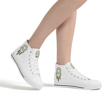 Load image into Gallery viewer, Ti Amo I love you - Exclusive Brand  - High-Top Canvas Shoes - White Soles
