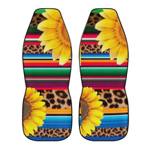 Load image into Gallery viewer, Ti Amo I love you - Exclusive Brand - Leopard &amp; Sunflowers - Car Seat Cover Set
