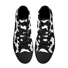 Load image into Gallery viewer, Ti Amo I love you - Exclusive Brand - High-Top Canvas Shoes - Black Soles
