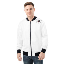 Load image into Gallery viewer, Ti Amo I love you -  Exclusive Brand- White - Spider - Men&#39;s Bomber Jacket
