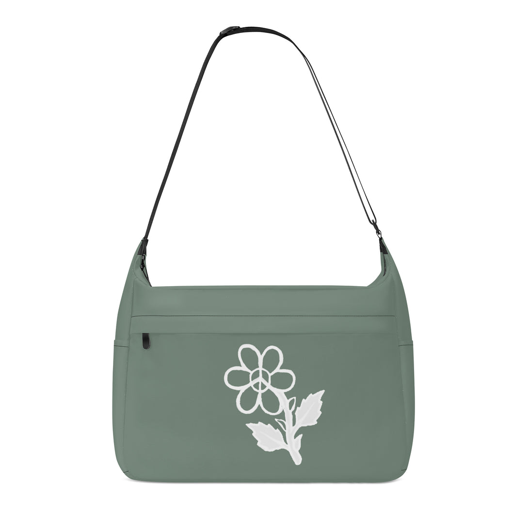 Ti Amo I love you - Exclusive Brand - Xanadu - White Daisy - Journey Computer Shoulder Bag