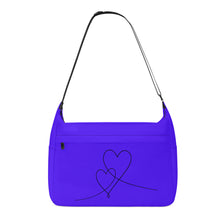 Load image into Gallery viewer, Ti Amo I love you - Exclusive Brand  - Han Purple - Double Script Heart - Journey Computer Shoulder Bag
