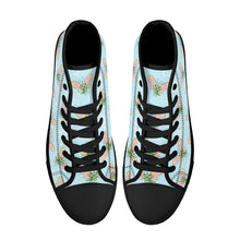 Load image into Gallery viewer, Ti Amo I love you - Exclusive Brand - High-Top Canvas Shoes - Black Soles
