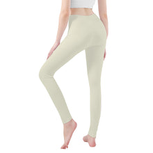 Load image into Gallery viewer, Ti Amo I love you - Exclusive Brand  - White Rock - White Daisy -  Yoga Leggings
