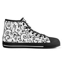 Load image into Gallery viewer, Ti Amo I love you - Exclusive Brand - High-Top Canvas Shoes - White Soles
