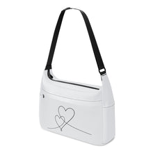 Load image into Gallery viewer, Ti Amo I love you - Exclusive Brand - Athens Gray- Double Script Heart - Journey Computer Shoulder Bag
