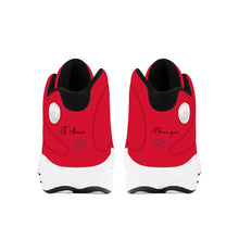 Load image into Gallery viewer, Ti Amo I love you  - Exclusive Brand  - Ajax Red - Mens / Womens - Unisex Basketball Shoes - Black Laces
