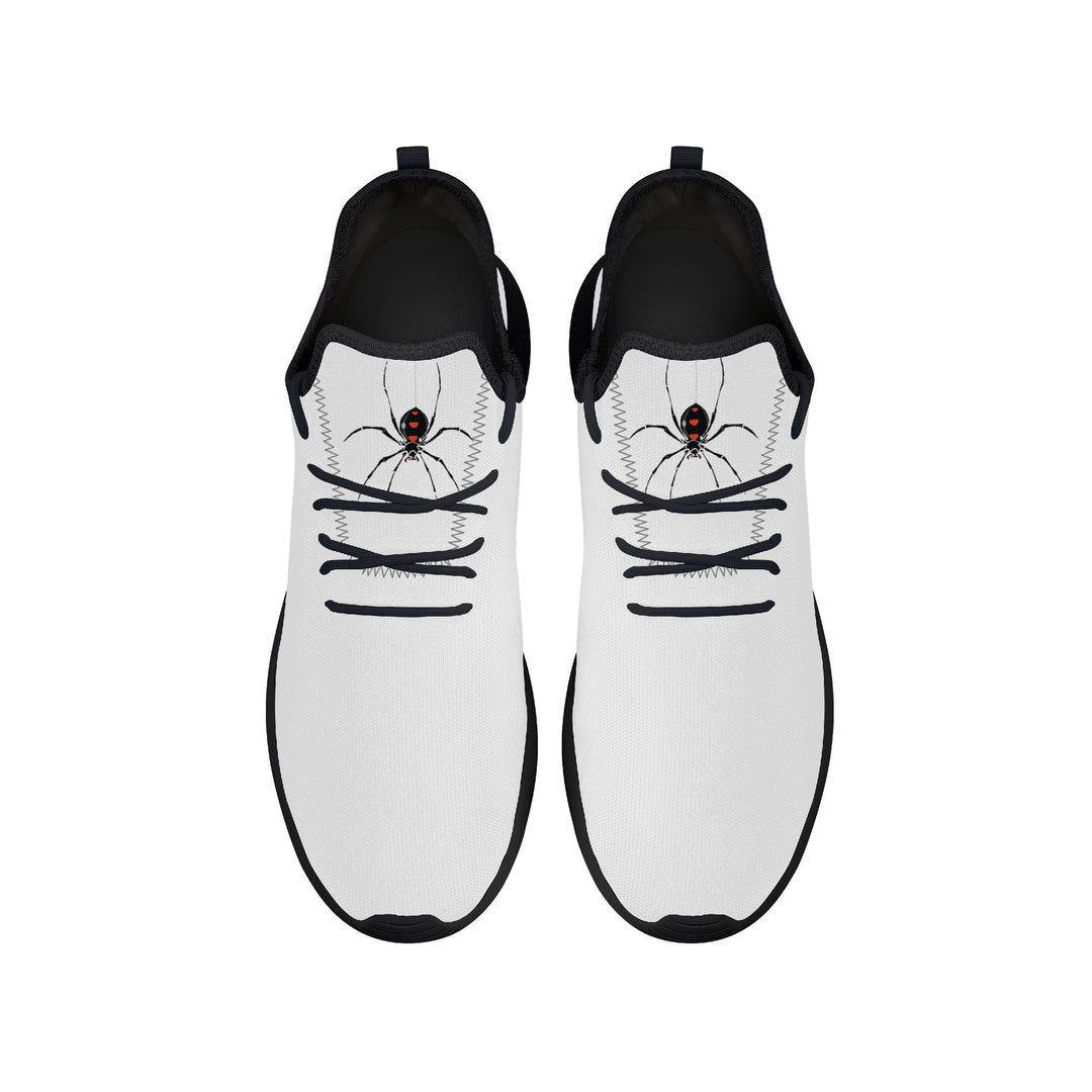 Ti Amo I love you - Exclusive Brand  - White - Spider -  Lightweight Mesh Knit Sneaker - Black Soles
