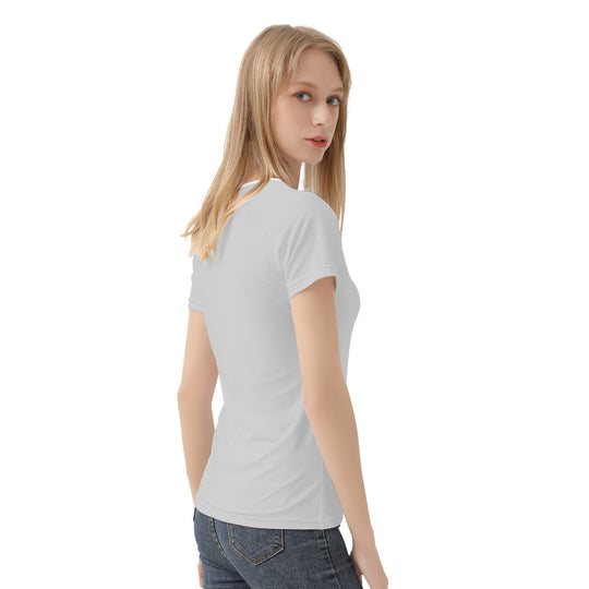 Ti Amo I love you - Exclusive Brand  - Alto Gray - White Daisy - Women's T shirt