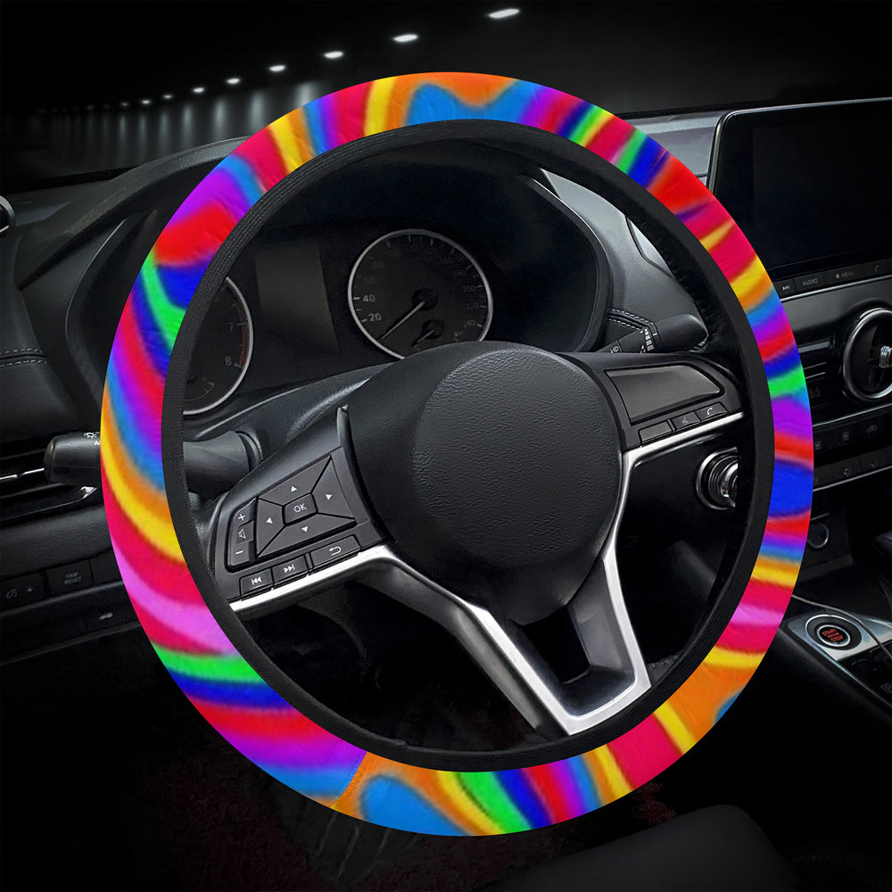 Ti Amo I love you - Exclusive Brand - Rainbow - Car Steering Wheel Covers