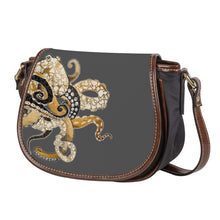 Load image into Gallery viewer, Ti Amo I love you - Exclusive Brand  - Davy&#39;s Grey - Octopus - Saddle Bag
