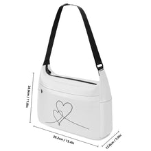 Load image into Gallery viewer, Ti Amo I love you - Exclusive Brand  - Concrete - Double Script Heart - Journey Computer Shoulder Bag
