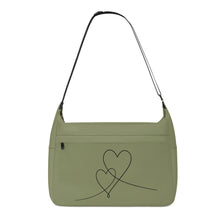 Load image into Gallery viewer, Ti Amo I love you - Exclusive Brand - Avocado 2- Double Script Heart - Journey Computer Shoulder Bag
