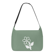 Load image into Gallery viewer, Ti Amo I love you - Exclusive Brand - Spanish Green - White Daisy - Journey Computer Shoulder Bag
