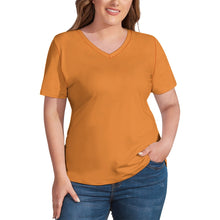 Load image into Gallery viewer, Ti Amo I love you - Exclusive Brand - Womens Plus Size V-Neck Short Sleeve Ladies T-Shirts - Sizes XL-4XL
