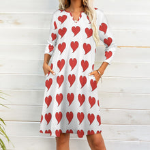 Load image into Gallery viewer, Ti Amo I love you - Exclusive Brand - 7-Point Long Sleeved Dress
