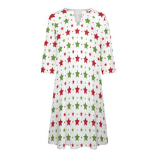 Load image into Gallery viewer, Ti Amo I love you - Exclusive Brand - 8 Styles Christmas -  7-point Sleeve Dresses - Sizes S-5XL
