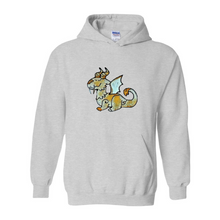 Load image into Gallery viewer, Ti Amo I love you - Exclusive Brand - Whimsical Dragon - 10 Colors - Unisex Heavy Blend Hooded Sweatshirt
