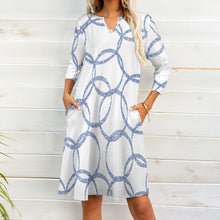 Load image into Gallery viewer, Ti Amo I love you - Exclusive Brand - 7-Point Long Sleeved Dress - Sizes S-5XL
