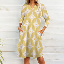 Load image into Gallery viewer, Ti Amo I love you - Exclusive Brand - 7-Point Long Sleeved Dress - Sizes S-5XL
