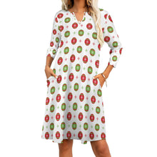 Load image into Gallery viewer, Ti Amo I love you - Exclusive Brand - 8 Styles Christmas -  7-point Sleeve Dresses - Sizes S-5XL
